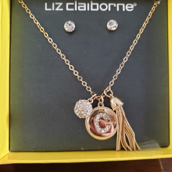 LIZ Clainorne Necklace and Earring Set - Picture 1 of 2